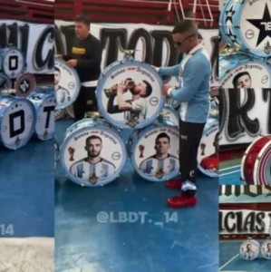 im电竞-梅西本土告别战在即，球迷精心装点主场致敬传奇